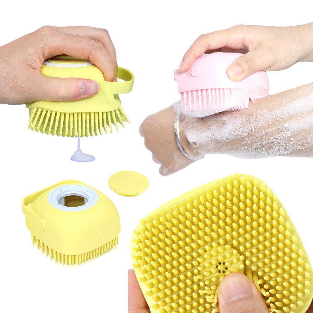 Pet bath brush Multifunction Cat Dog brush Shampoo Massage Brush Shower Hair Removal Comb For Cats Pet Cleaning Grooming Tool