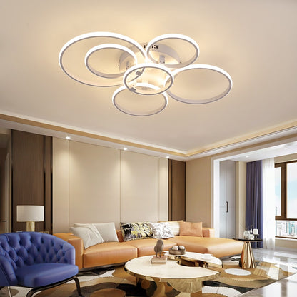 NEO Gleam Modern led ceiling lights lamp New RC Dimmable APP Circle rings designer for living room bedroom ceiling lamp fixtures