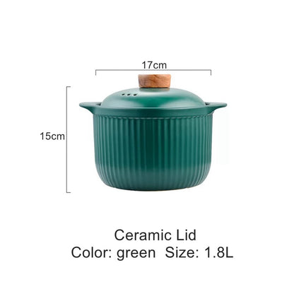 Luxury Soup Pot Crock Pot Casserole Ceramic Saucepan Soup EarthenPot High Temperature Resistant Cooking Pan Pot for Gas Stove