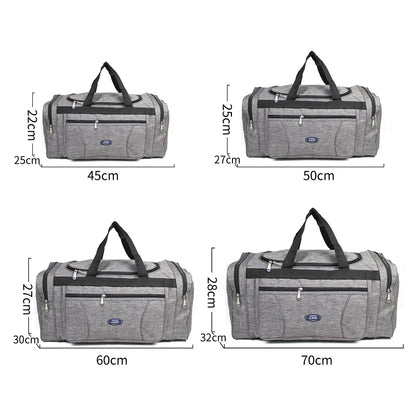 Large travel bags 70cm sport Duffle Bags Female Overnight Carry on Luggage bags men Waterproof Oxford Weekend bags sac de Sport