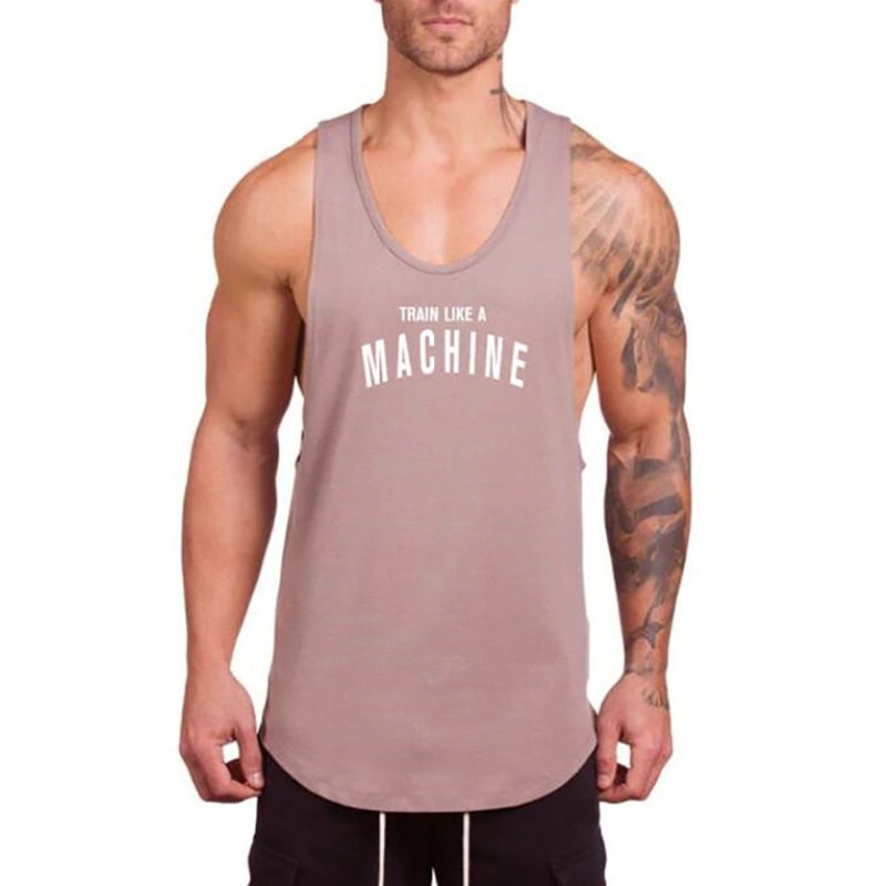 Brand gyms clothing Men Bodybuilding and Fitness Stringer Tank Top Vest sportswear Undershirt muscle workout Singlets