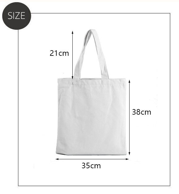 Women Canvas Shoulder Bags ECO Tote Shopping Bags Fashion Casual Totes Schoolgirl Bag Lady Shopper Bags Handbags Storage Pouch