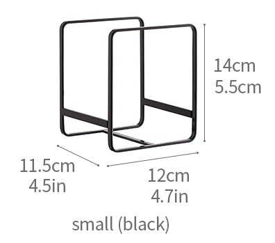 Countertop Organizer For Kitchen Plate Organizer Cabinet Book Single Layer Dish Rack For Pot Lids Dishes Storage Holders Racks