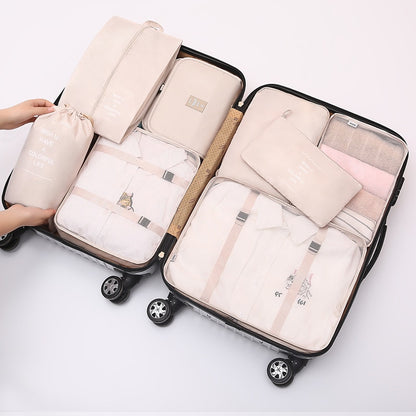 8Pcs/set Large Capacity Luggage Storage Bags For Packing Cube Clothes Underwear Cosmetic Travel Organizer Bag Toiletries Pouch