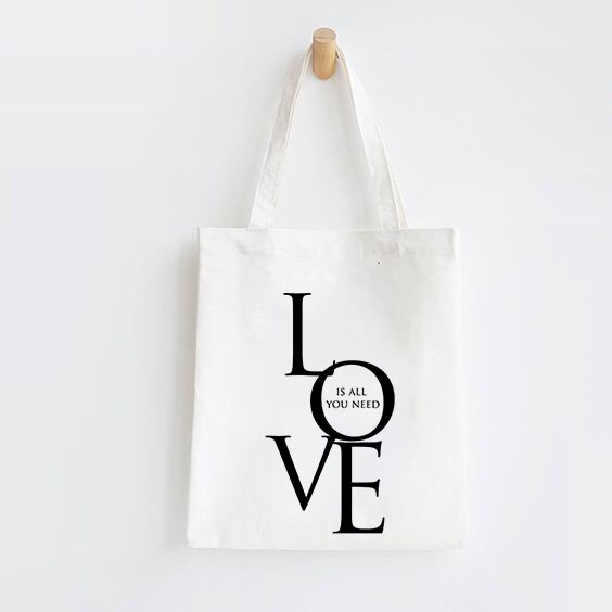 Women Canvas Shoulder Bags ECO Tote Shopping Bags Fashion Casual Totes Schoolgirl Bag Lady Shopper Bags Handbags Storage Pouch