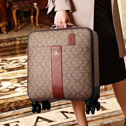 New pu leather luggage sets Women fashion rolling suitcase with handbag Men luxury trolley luggage travel bag carry-ons