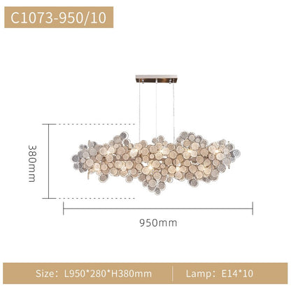 Light Luxury LED Ceiling Chandelier 2023 Trend Villa Living Dining Room Pendant Lamp Modern Lustre Bedroom Hanging Light Fixture