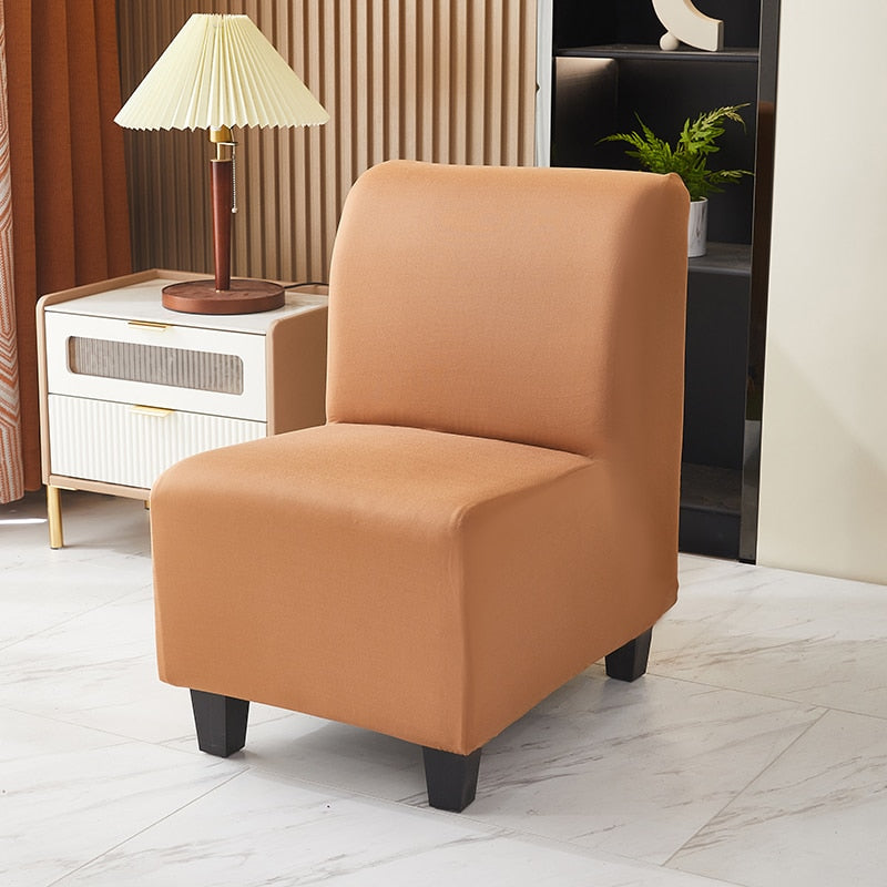 Stretch Spandex Armless Accent Chair Slipcover Chair Covers Furniture Protector for Dining Living Room Office Reception