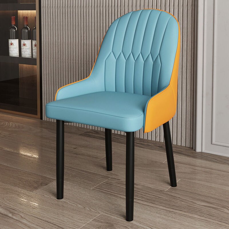 Light Luxury Home Back Arm Chair Dining Chair with Armrest Modern Minimalist Internet Celebrity Negotiation Nail Chair