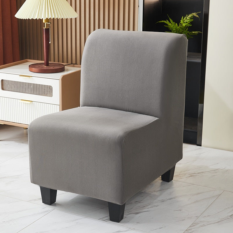 Stretch Spandex Armless Accent Chair Slipcover Chair Covers Furniture Protector for Dining Living Room Office Reception