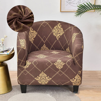 LEVIVEl Club Chair Slipcover Stretch Armchair Printed Tub Chair Cover Sofa Cover Spandex Couch Cover For Bar Counter Living Room