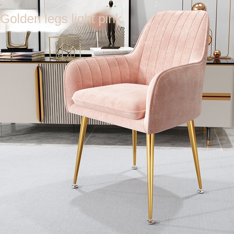 Nordic Ins Chair Home Internet Celebrity Makeup Dressing Table Stool Backrest Girly Bedroom Simple Manicure Light Luxury Chair