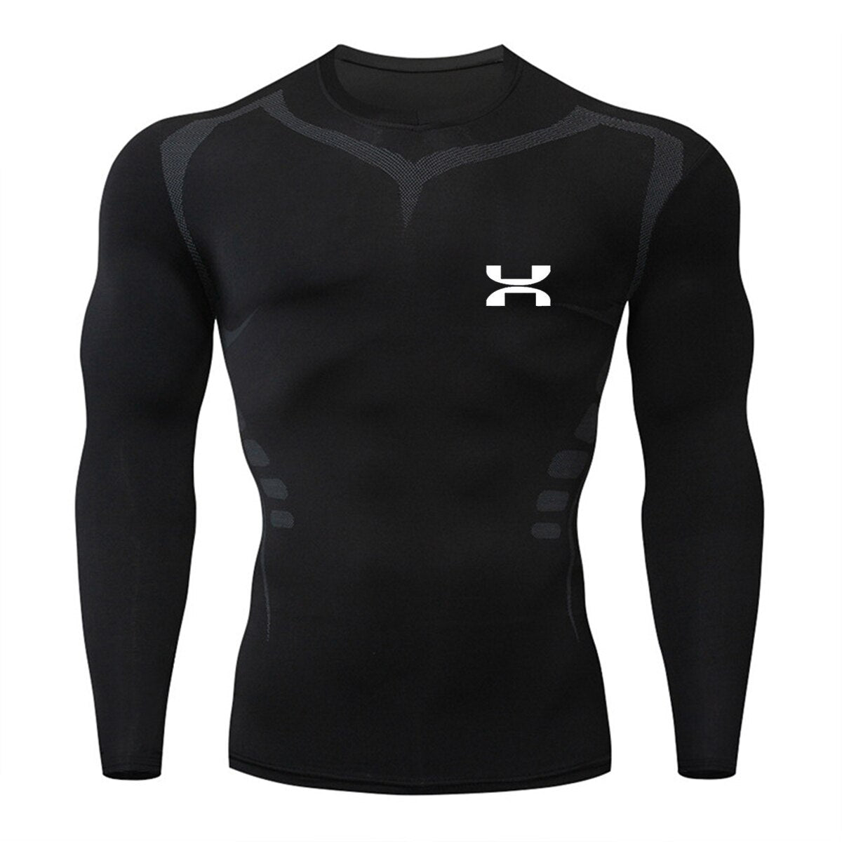 Men's High Quality Training Outdoor Sports T-Shirt Tight Elastic Compression Clothes Jogging Gym Gym Gym Sweatshirt