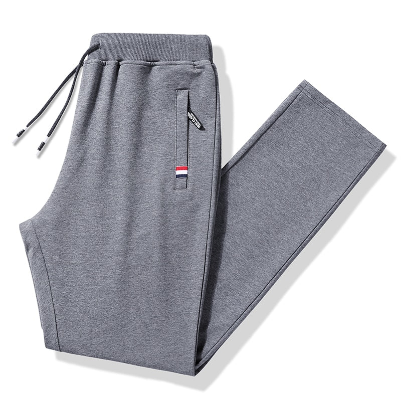 Men&#39;s Sweatpants Big Size Large 5xl Sportswear Elastic Waist Casual Cotton Track Pants Stretch Trousers Male Black Joggers 8XL