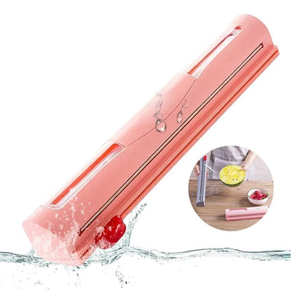 Foil Cling Film Cutter Food Wrap Dispenser Kitchen Tool Knife Type Cling Film Cutting Box Plastic Sharp Cutter Storage Holder