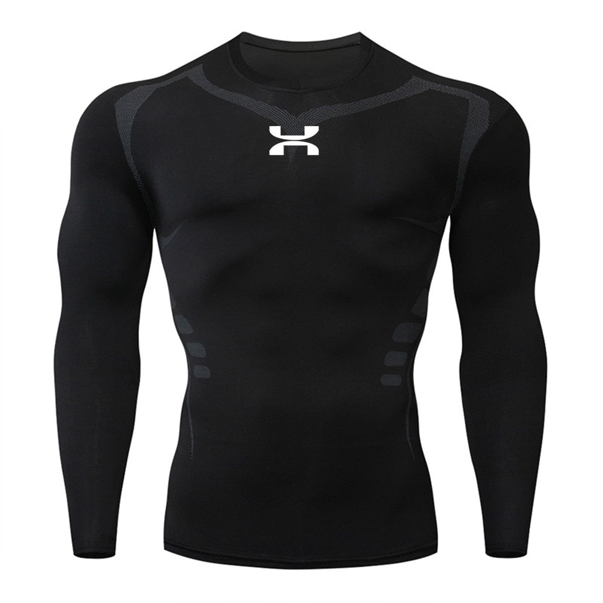 Men's High Quality Training Outdoor Sports T-Shirt Tight Elastic Compression Clothes Jogging Gym Gym Gym Sweatshirt