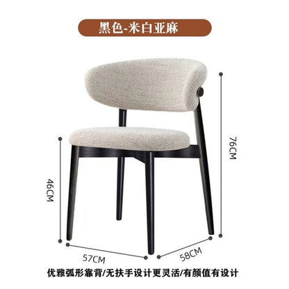 Relaxing Design Modern Dining Chairs Nordic Single Luxury Office Dresser Dining Chairs Wood Kitchen Salon Sillas Home Furniture