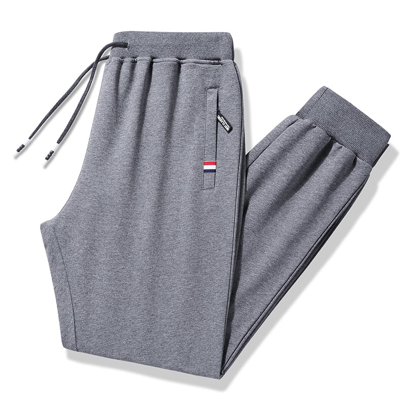 Men&#39;s Sweatpants Big Size Large 5xl Sportswear Elastic Waist Casual Cotton Track Pants Stretch Trousers Male Black Joggers 8XL