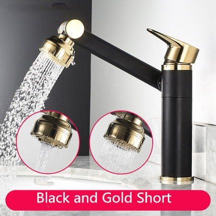 Tuqiu Multifunction Kitchen Faucet Gold Sink Faucet Hot Cold Water Mixer Crane Antique Bronze Deck Mounted Universal Water Taps