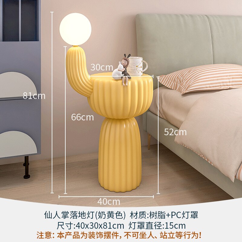 Night Stands for Bedroom Creative Bedside Table Floor Lamp Luxury Modern Nightstands Resin Storage Cabinet Animal Art Decoration