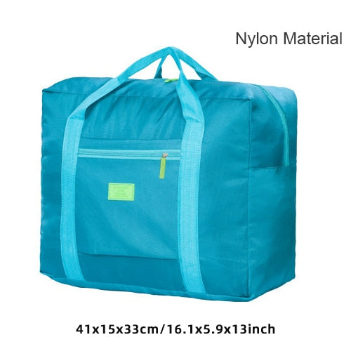 Portable Folding Large Travel Storage Bags Clothes Top-handle Pouch Luggage Organizer Cases Suitcase Accessories Supplies Stuff