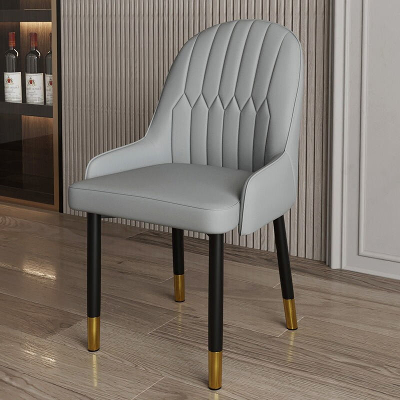 Light Luxury Home Back Arm Chair Dining Chair with Armrest Modern Minimalist Internet Celebrity Negotiation Nail Chair