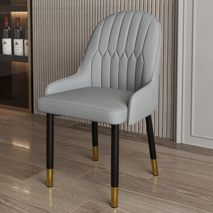 Light Luxury Home Back Arm Chair Dining Chair with Armrest Modern Minimalist Internet Celebrity Negotiation Nail Chair