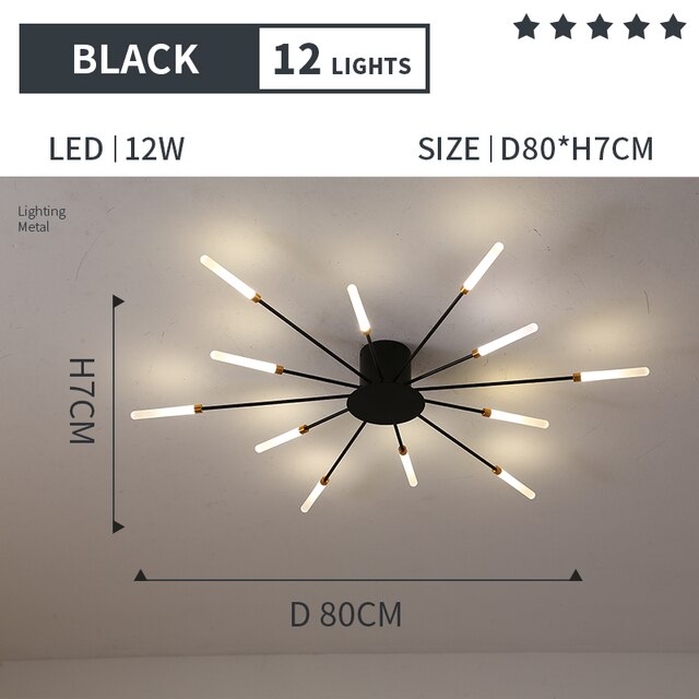 New Luxurious LED Chandelier Light Spiral Fireworks Designer Ceiling Lamps Living Room Home Deco Bedroom Pendant Lamp Fixture