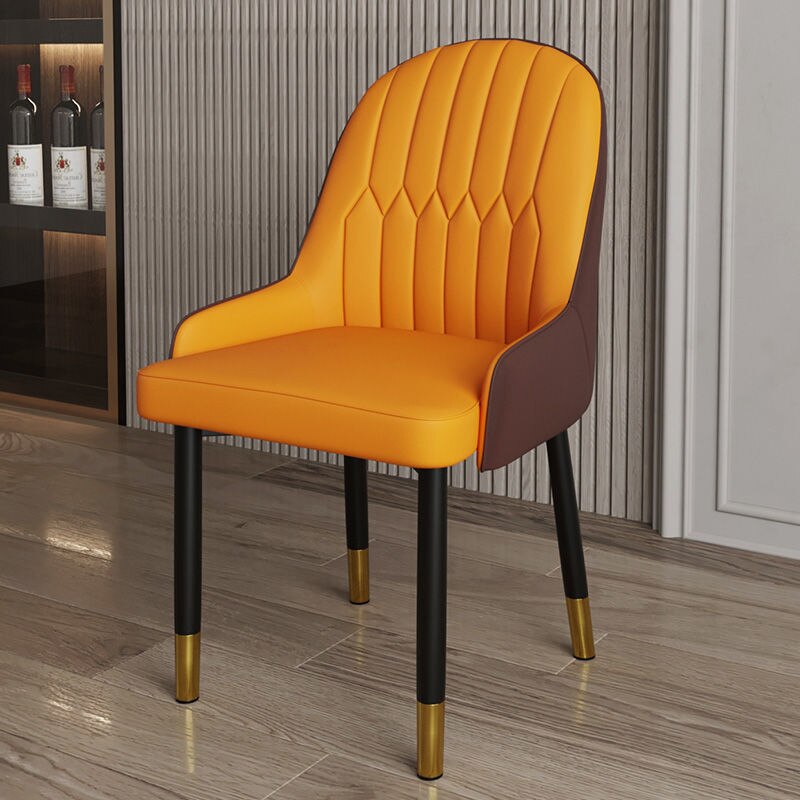 Light Luxury Home Back Arm Chair Dining Chair with Armrest Modern Minimalist Internet Celebrity Negotiation Nail Chair