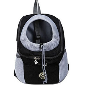 Double Shoulder Portable Travel Backpack Outdoor Pet Dog Carrier Bag Pet Dog Front Bag Mesh Backpack （S--L)