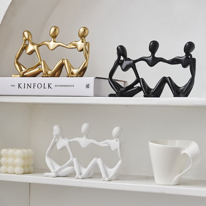 Nordic Office Desk Accessories Thinker Figure Abstract Statue Luxury Living Room Decoration Home Decor Desktop Sculpture Crafts