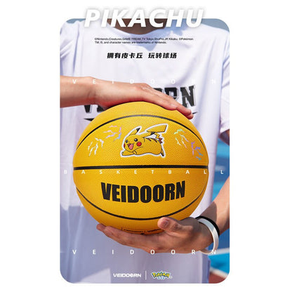 Pokemon Joint Pikachu Indoor Anime Cartoon Basketball No. 7 Basketball Game No. 6 Outdoor Sports Adult Student Holiday Gift