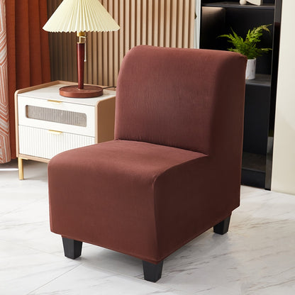 Stretch Spandex Armless Accent Chair Slipcover Chair Covers Furniture Protector for Dining Living Room Office Reception