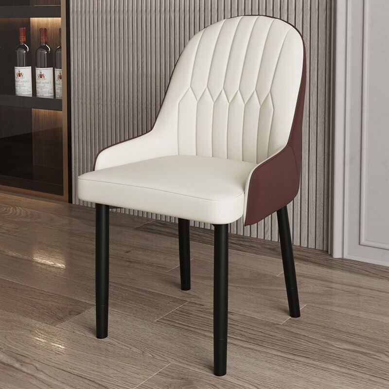 Light Luxury Home Back Arm Chair Dining Chair with Armrest Modern Minimalist Internet Celebrity Negotiation Nail Chair