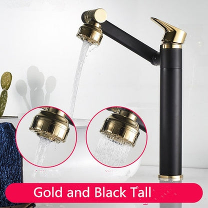 Tuqiu Multifunction Kitchen Faucet Gold Sink Faucet Hot Cold Water Mixer Crane Antique Bronze Deck Mounted Universal Water Taps