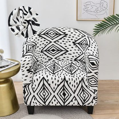 LEVIVEl Club Chair Slipcover Stretch Armchair Printed Tub Chair Cover Sofa Cover Spandex Couch Cover For Bar Counter Living Room