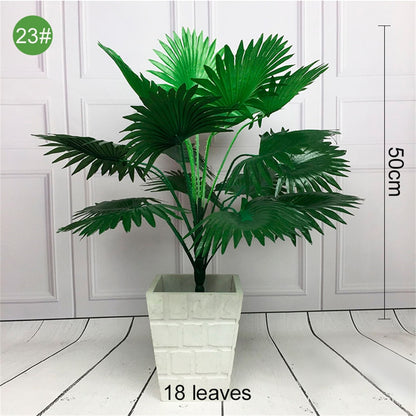 60-123CM Artificial  Palm  Tree Fake Plants Plastic Leaf Fake Tree For Home Wedding  Garden  Floor  Living Room  Decorations