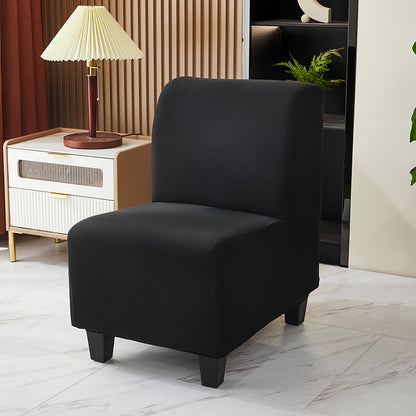 Stretch Spandex Armless Accent Chair Slipcover Chair Covers Furniture Protector for Dining Living Room Office Reception