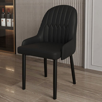 Light Luxury Home Back Arm Chair Dining Chair with Armrest Modern Minimalist Internet Celebrity Negotiation Nail Chair