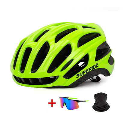 SUPERIDE Men Women Ultralight Racing Cycling Helmet Integrally-molded MTB Bicycle Helmet Outdoor Mountain Bike Road Bike Helmet