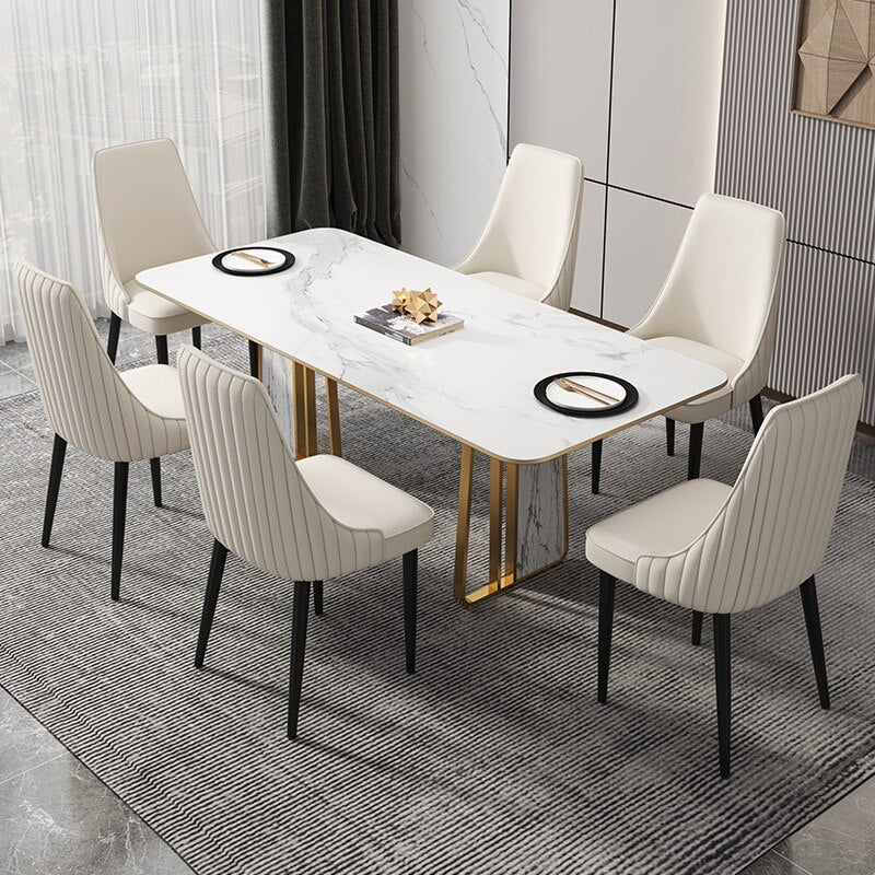 Nordic Dining Room Chairs Lounge Luxury Elegant Art Design Chair Clean Classic Dining Tables And Chairs Set Kitchen Furniture