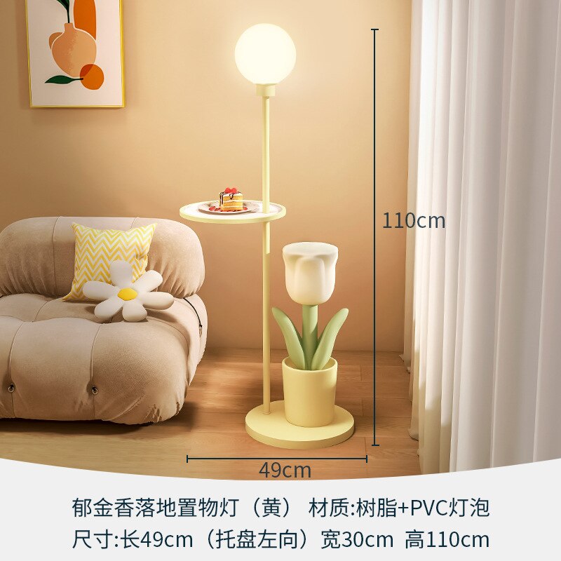 Night Stands for Bedroom Creative Bedside Table Floor Lamp Luxury Modern Nightstands Resin Storage Cabinet Animal Art Decoration