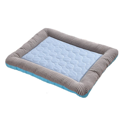 Pet Pad Summer Cool Dog Cooling Mat Supplies Washable Blanket  For Small And Medium Sized Dogs Ice Silk Bed Nest Cat Mat