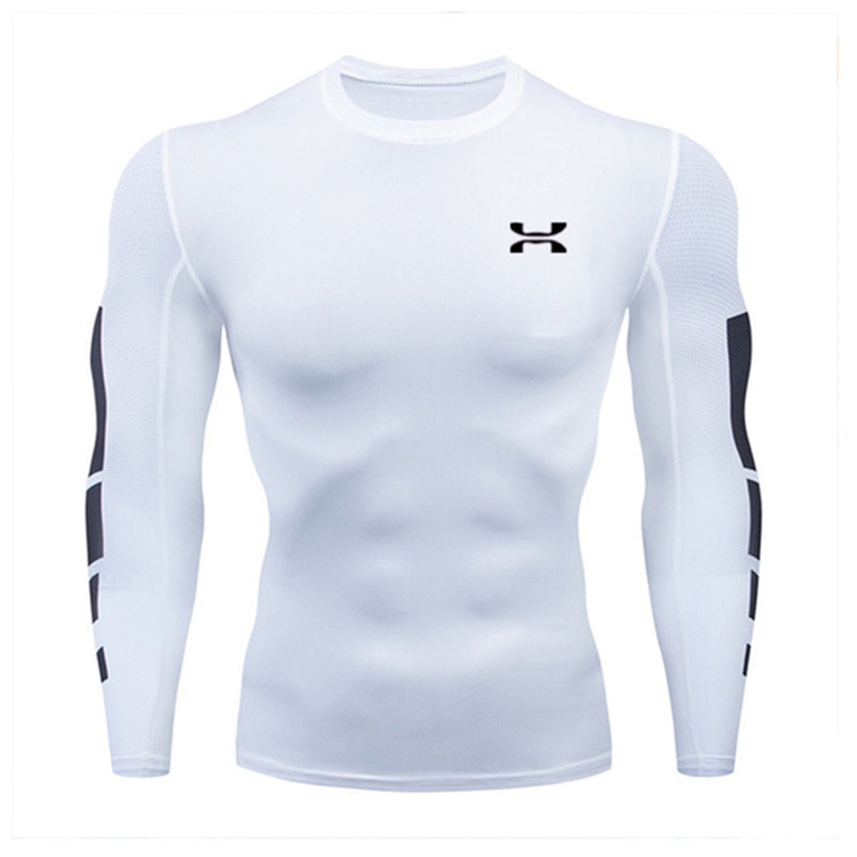 Men's High Quality Training Outdoor Sports T-Shirt Tight Elastic Compression Clothes Jogging Gym Gym Gym Sweatshirt