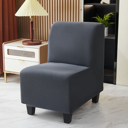 Stretch Spandex Armless Accent Chair Slipcover Chair Covers Furniture Protector for Dining Living Room Office Reception