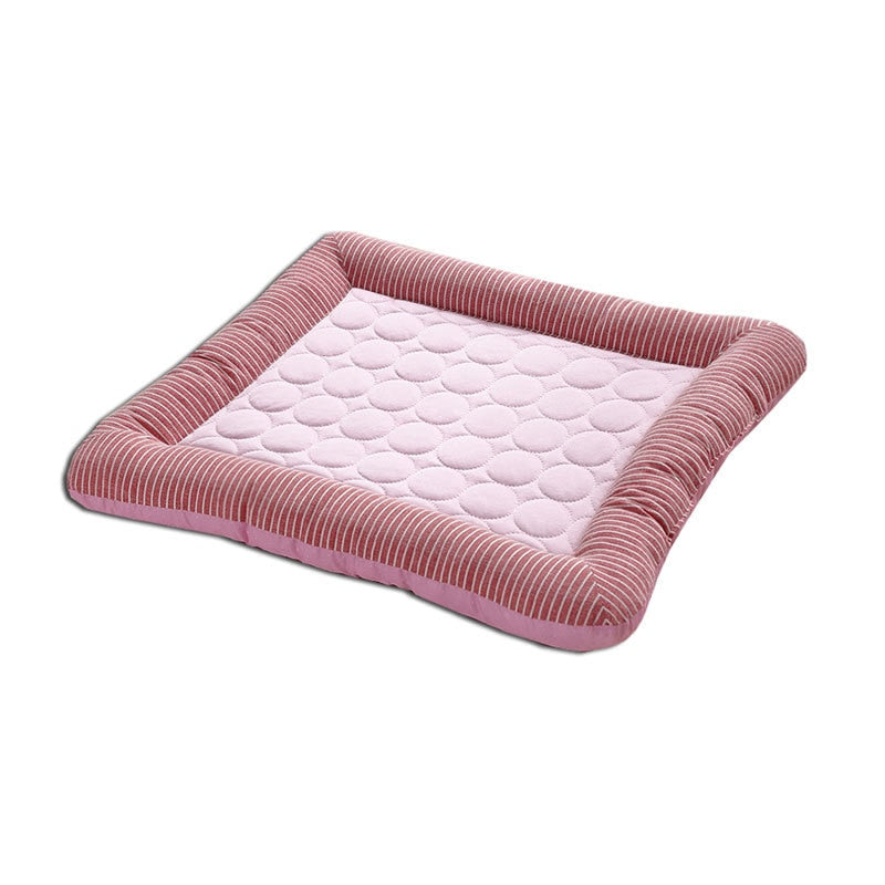 Pet Pad Summer Cool Dog Cooling Mat Supplies Washable Blanket  For Small And Medium Sized Dogs Ice Silk Bed Nest Cat Mat