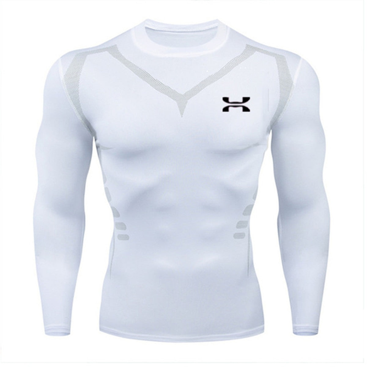 Men's High Quality Training Outdoor Sports T-Shirt Tight Elastic Compression Clothes Jogging Gym Gym Gym Sweatshirt