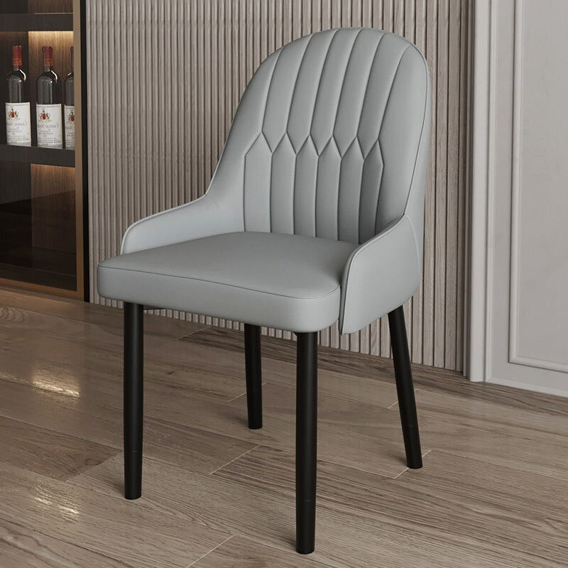 Light Luxury Home Back Arm Chair Dining Chair with Armrest Modern Minimalist Internet Celebrity Negotiation Nail Chair