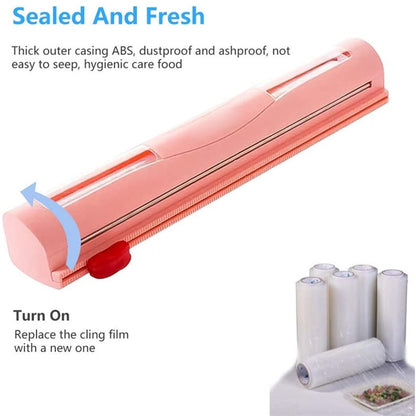 Foil Cling Film Cutter Food Wrap Dispenser Kitchen Tool Knife Type Cling Film Cutting Box Plastic Sharp Cutter Storage Holder