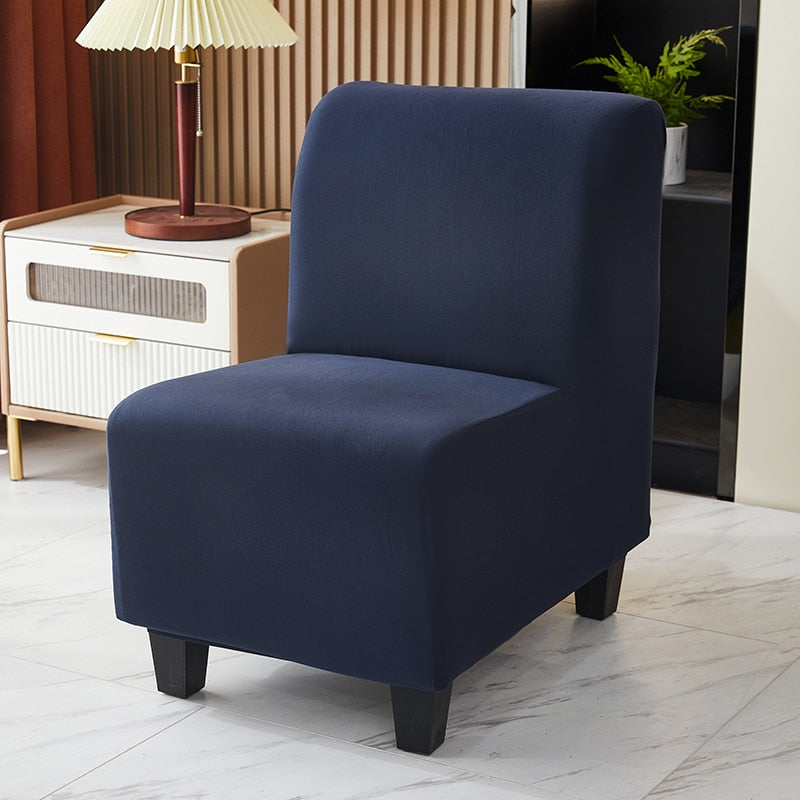 Stretch Spandex Armless Accent Chair Slipcover Chair Covers Furniture Protector for Dining Living Room Office Reception